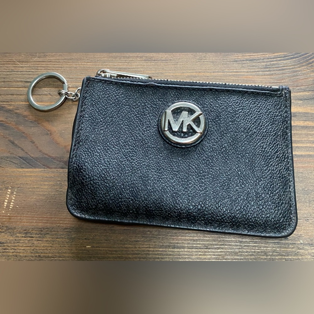 Michael Kors leather keychain wallet